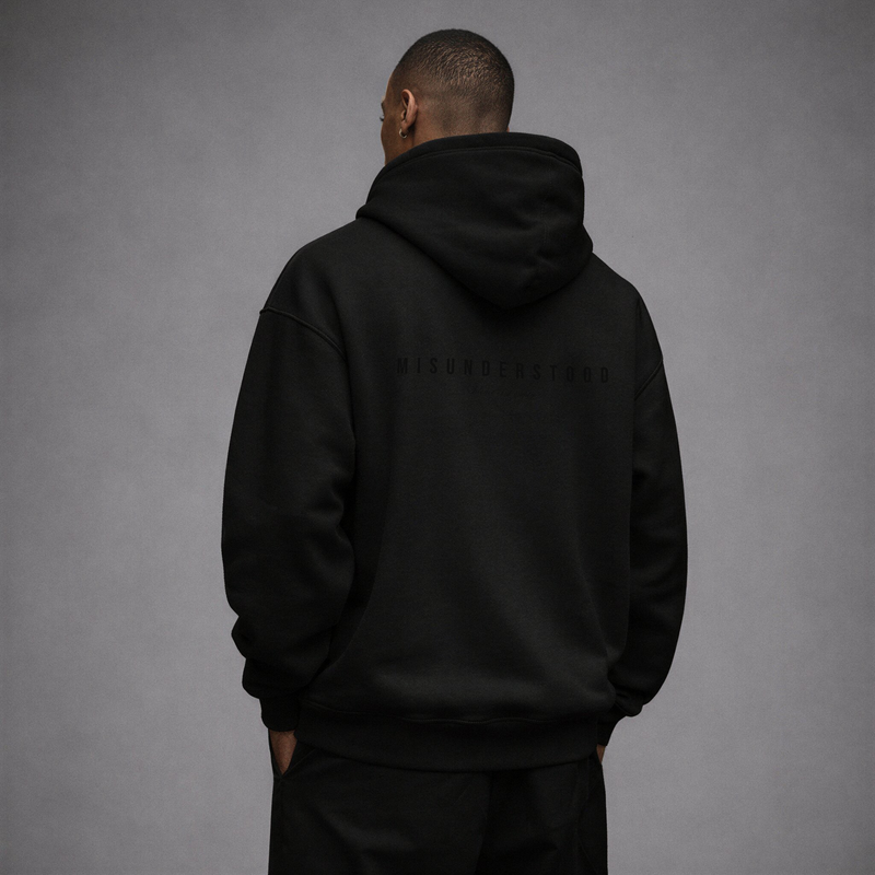 MISUNDERSTOOD Hoodie // Black on Black